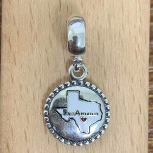 Pandora San Antonio Texas Charm, S925 silver Jewelry